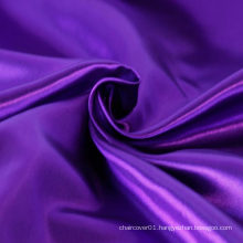 Elegant Purple 100% Polyester Satin Fabric Roll